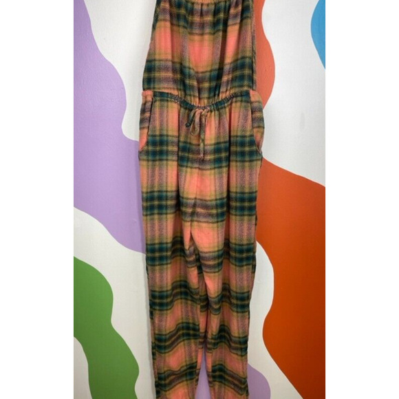 Urban Outfitters Jumpsuit Womens Small Kiera Plaid Out From Under Fall Autumn S - Picture 2 of 8